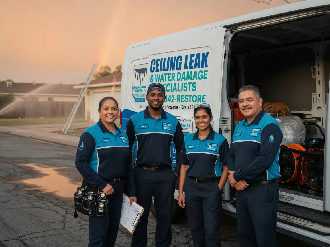 Ceiling Leak Cleanup company in Coupland, TX